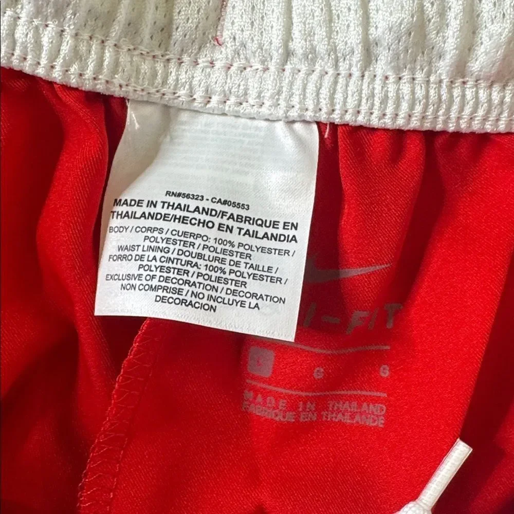 Nike Youth Unisex Red Sport Shorts Dry 894129-657 Size L NWT
